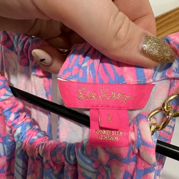 Lilly Pulitzer Bowen jumpsuit in the Pink Sorbet High Altitude print. - Picture 4 of 12